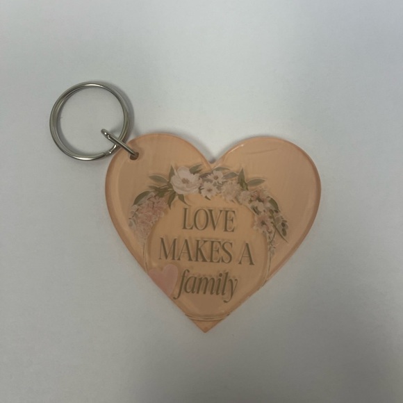 Floral Heart Keychain - Picture 4 of 4